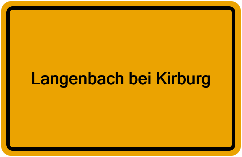 Handelsregister Langenbach bei Kirburg